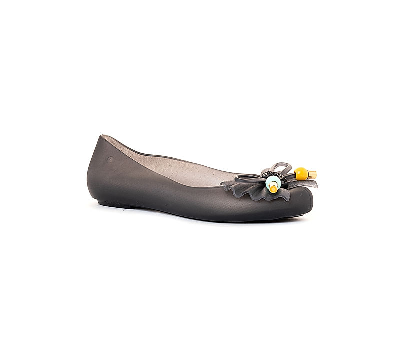KHADIM Waves Black Washable Ballerina Casual Shoe for Women (6790096)