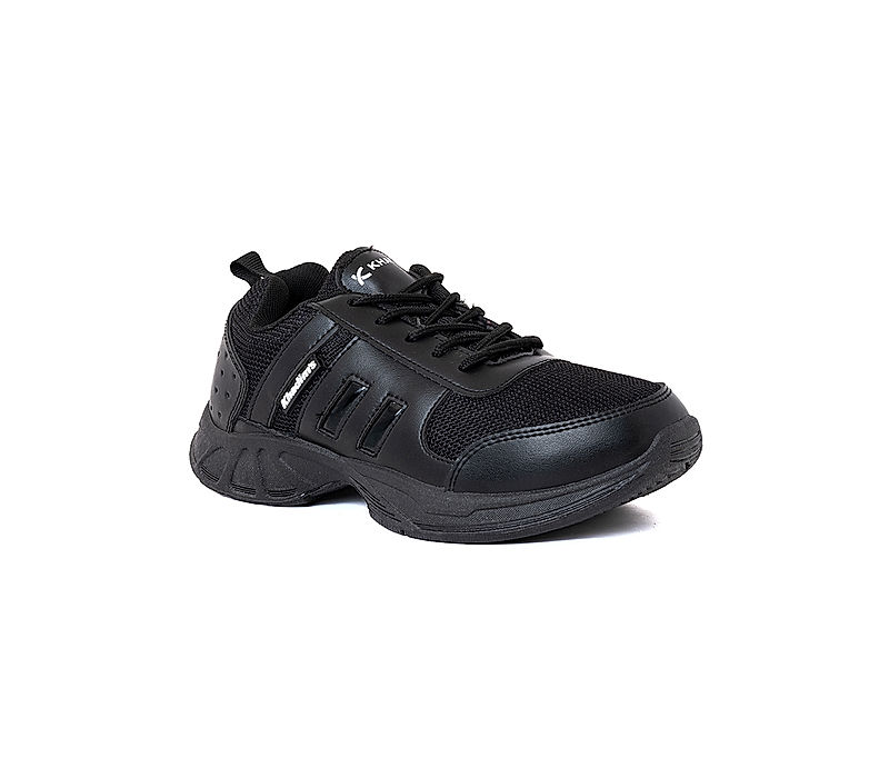 KHADIM Black School Sports Shoes for Boys - 8-13 yrs (5197576)