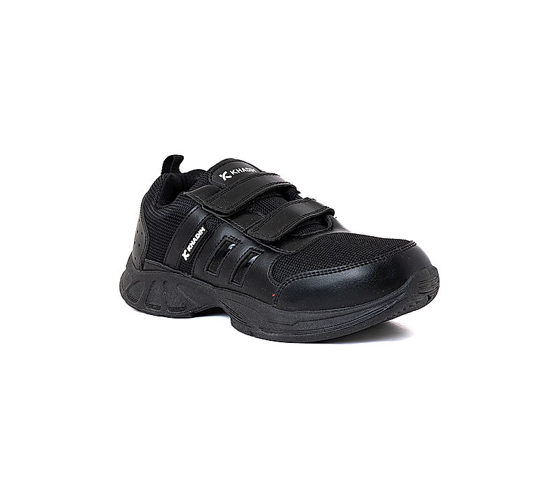 KHADIM Black School Sports Shoes for Boys - 2-3.5 yrs (5197596)