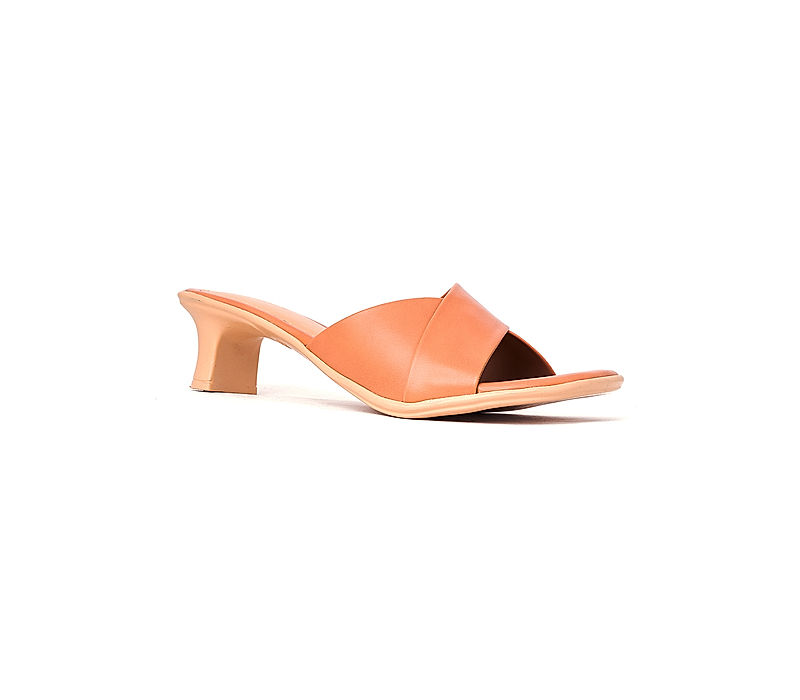 KHADIM Pink French Heel Mule Slip On Sandal for Women (3453265)