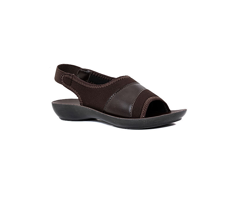 KHADIM Brown Flat Slingback Sandal for Women (5260684)