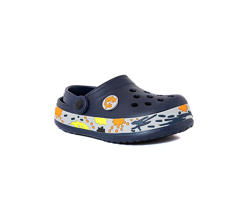 KHADIM Pedro Navy Blue Washable Clog Sandal for Boys - 5-13 yrs (6313329)