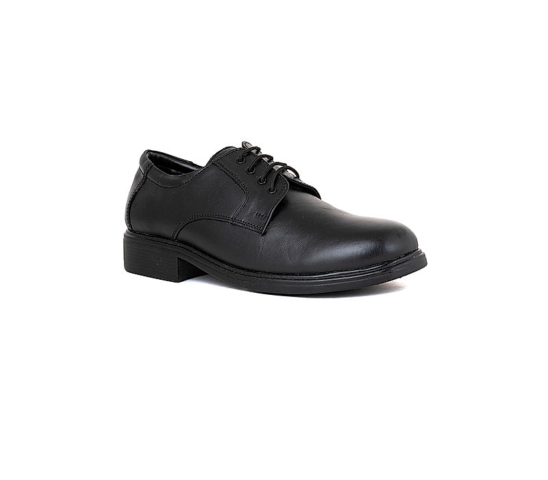 KHADIM Black Leather Formal Derby School Shoe for Boys - 8-13 yrs (8880596)