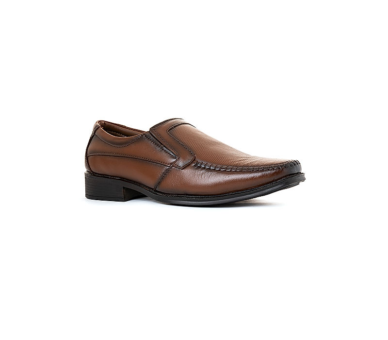 KHADIM Brown Leather Formal Slip On Shoe for Men (2593094)