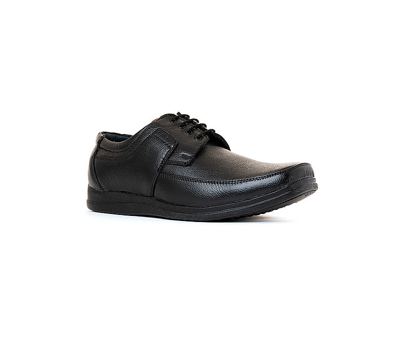 KHADIM Black Leather Formal Derby Shoe for Men (5661036)