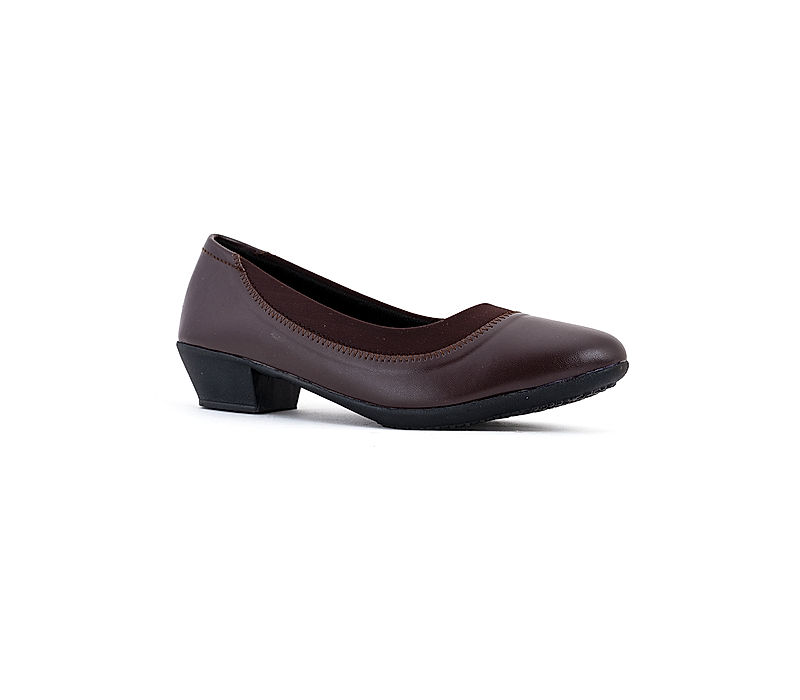 KHADIM Brown Formal Pump Shoe Heels for Women (5420064)