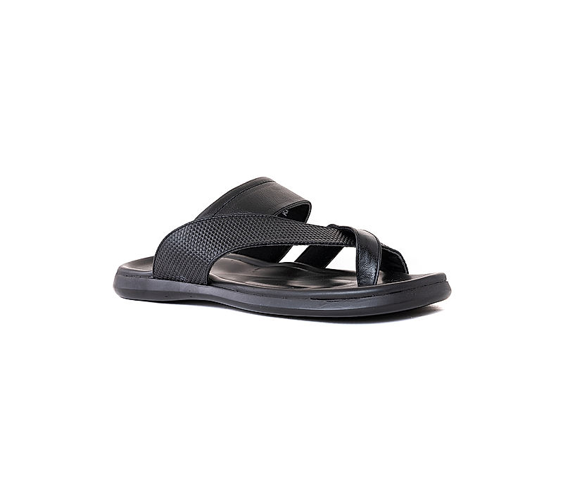 KHADIM Lazard Black Casual Slip On Sandal for Men (7430056)
