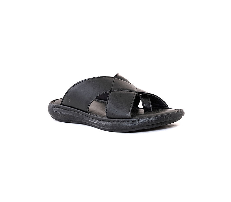 KHADIM Softouch Black Casual Slip On Sandal for Men (9466726)