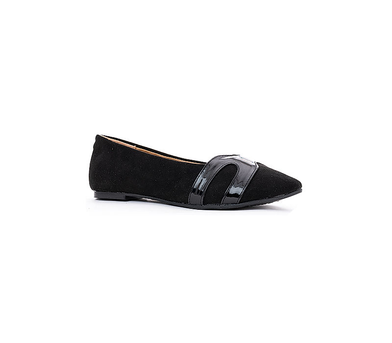 KHADIM Cleo Black Ballerina Casual Shoe for Women (3813176)