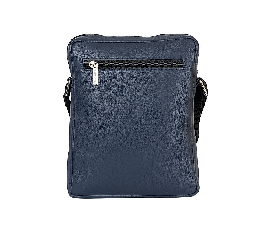 Khadim Navy Blue Crossbody Messenger Bag for Men 1050159