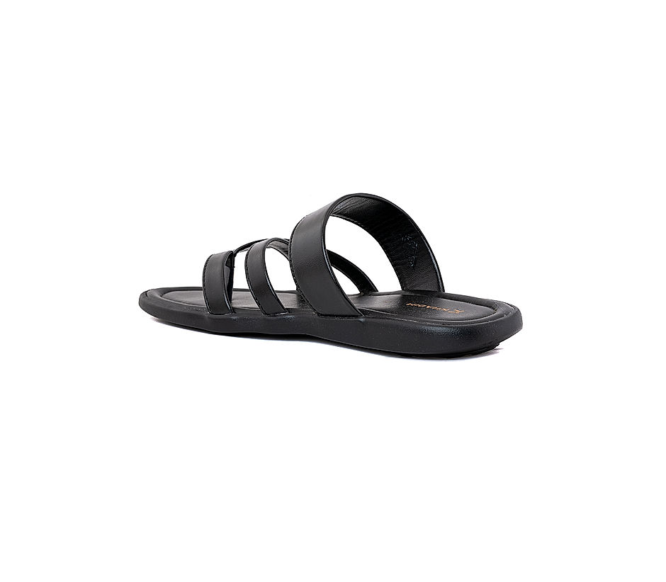 KHADIM Black Casual Slip On Sandal for Men 1147876