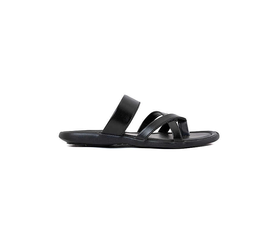 KHADIM Black Casual Slip On Sandal for Men 1147876