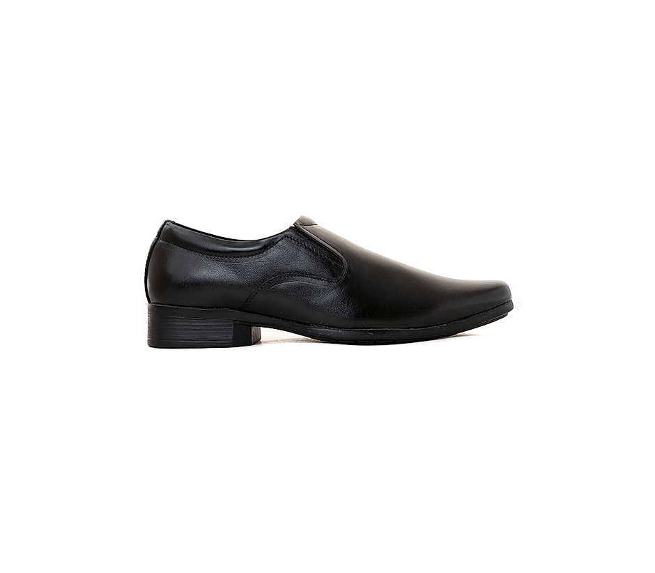 KHADIM Black Leather Loafers Formal Shoe for Men 2593396