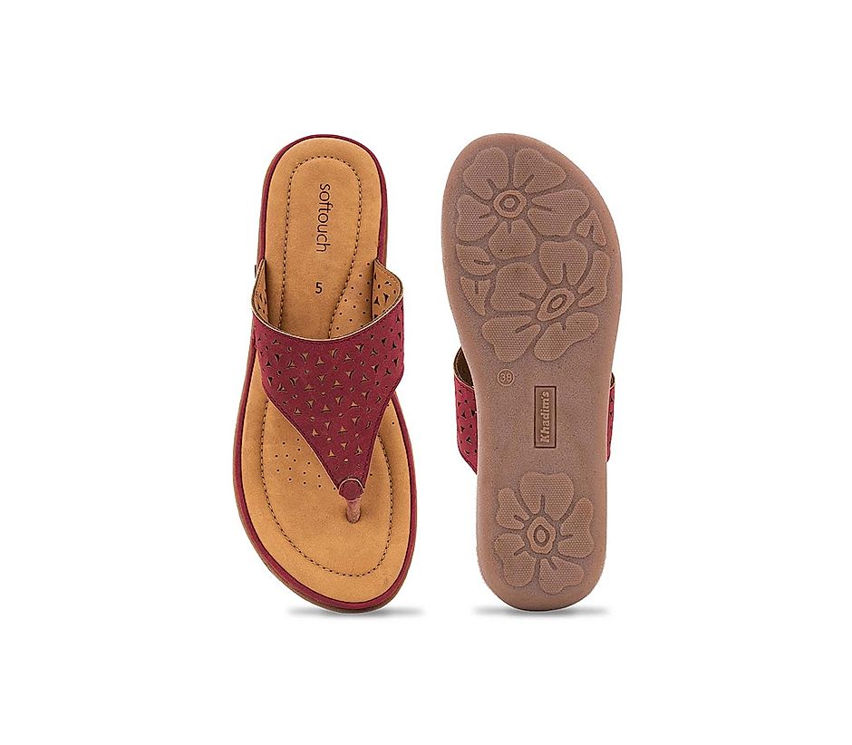 Khadims flat slippers discount