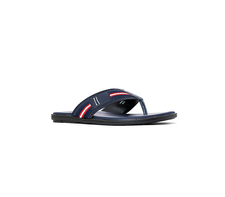 Khadim Navy Flip Flops for Men