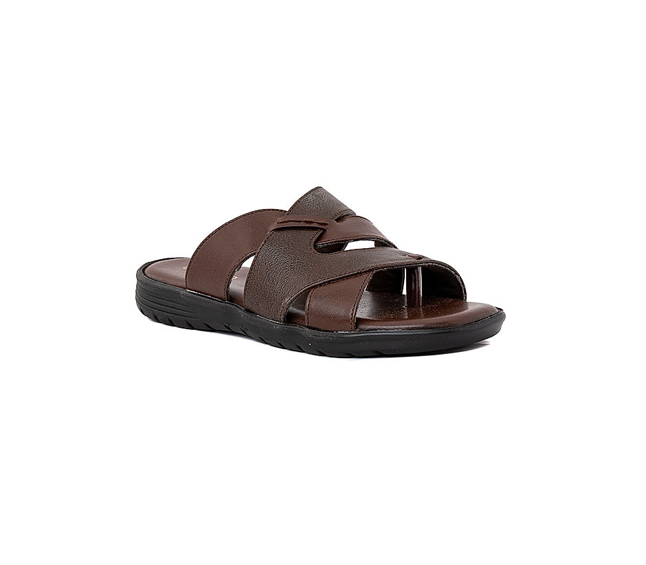 KHADIM Lazard Brown Casual Slip On Sandal for Men 2708804