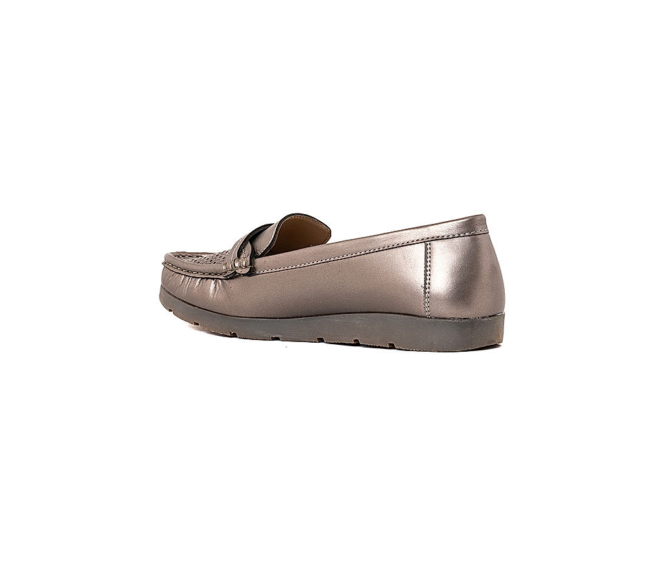 KHADIM Sharon Grey Loafers Casual Shoe for Women (2753132)