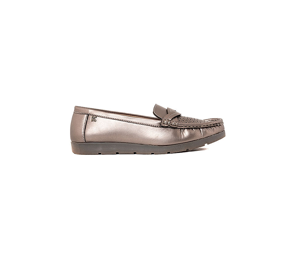 KHADIM Sharon Grey Loafers Casual Shoe for Women (2753132)