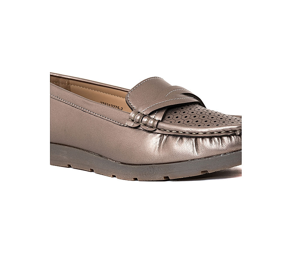 KHADIM Sharon Grey Loafers Casual Shoe for Women (2753132)