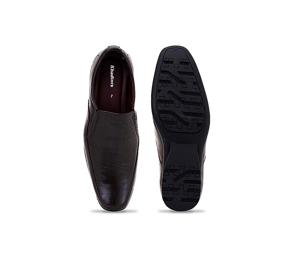KHADIM Brown Formal Slip On Shoe for Men (2832414)