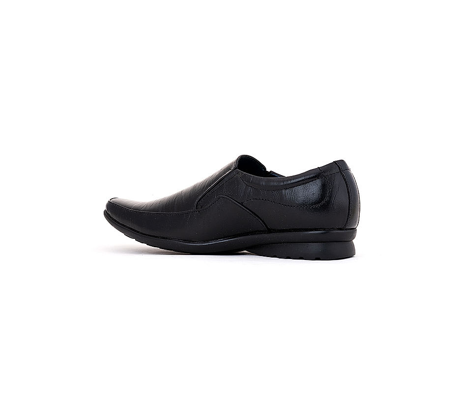 KHADIM Black Formal Slip On Shoe for Men (2832416)