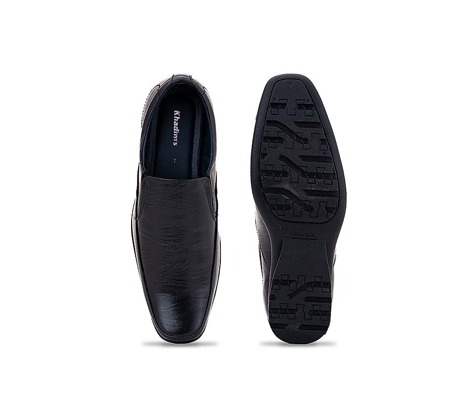 KHADIM Black Formal Slip On Shoe for Men (2832416)