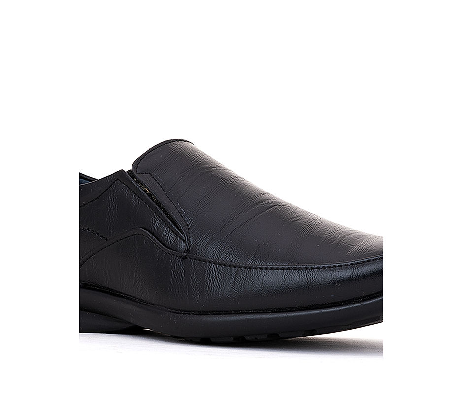 KHADIM Black Formal Slip On Shoe for Men (2832416)