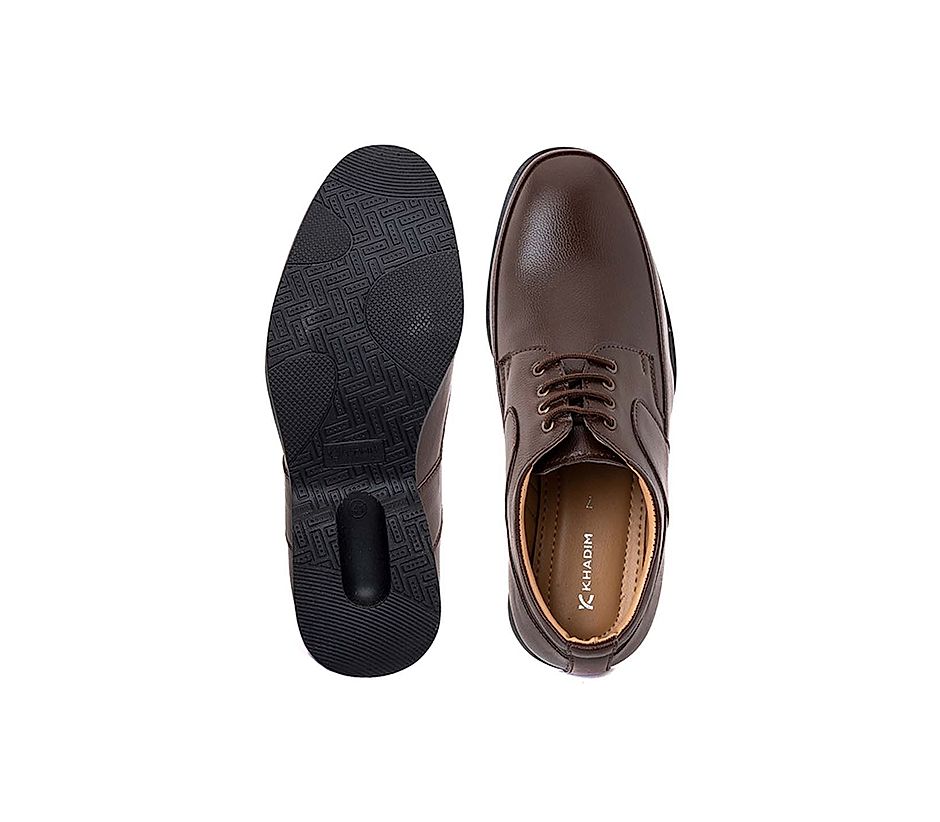 KHADIM Brown Formal Derby Shoe for Men (2832504)