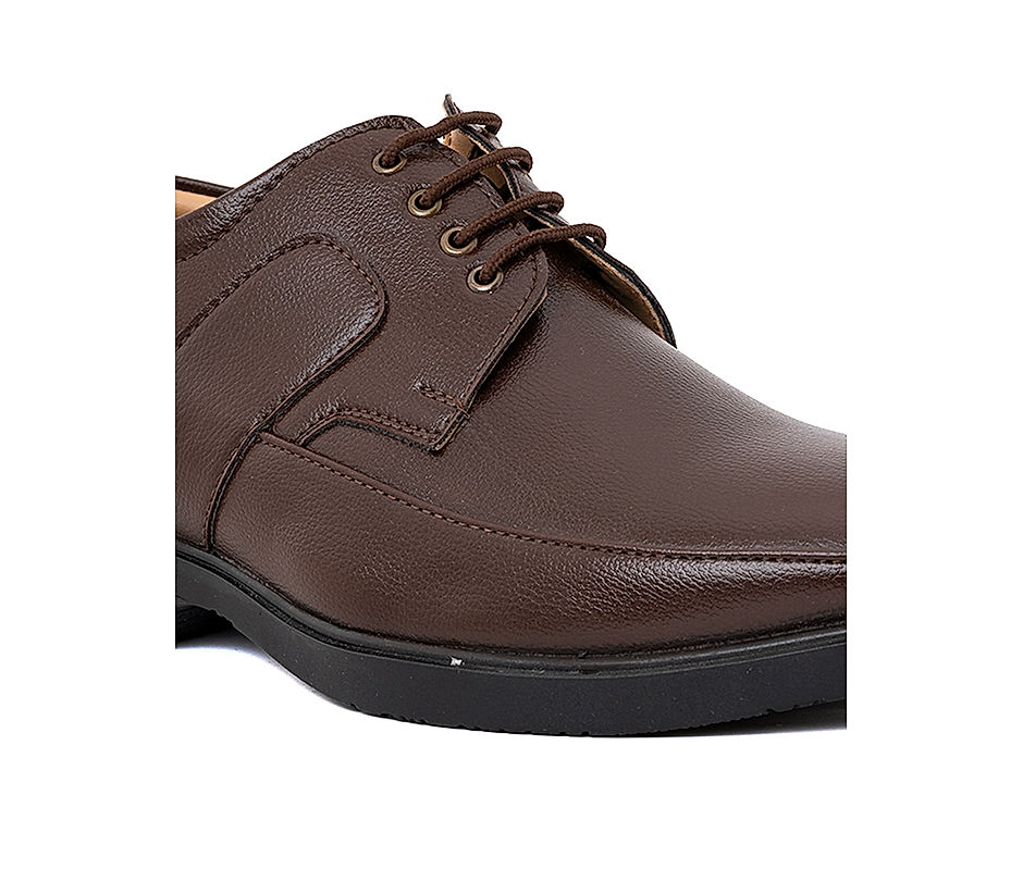 KHADIM Brown Formal Derby Shoe for Men (2832504)