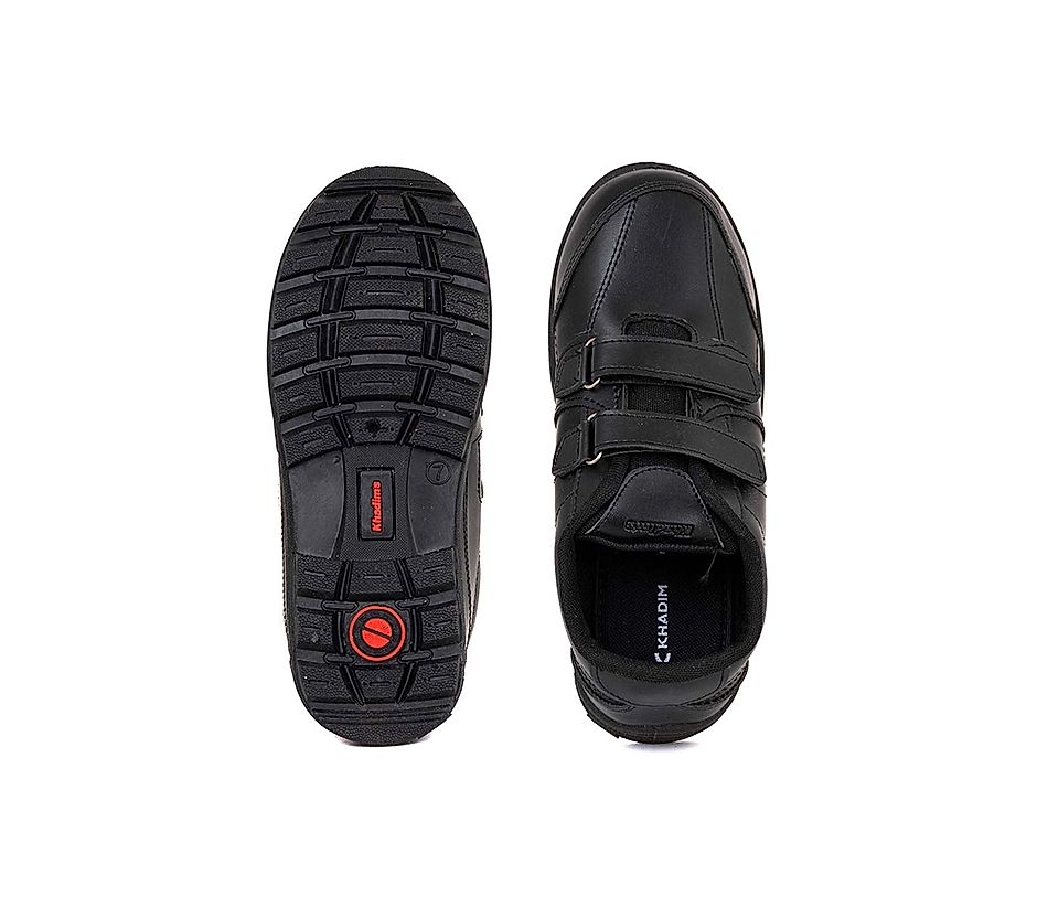 KHADIM Black School Sports Shoes for Boys - 2-3.5 yrs (2893326)