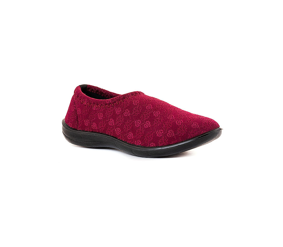 Khadim Maroon Red Slip On Casual Shoe for Women