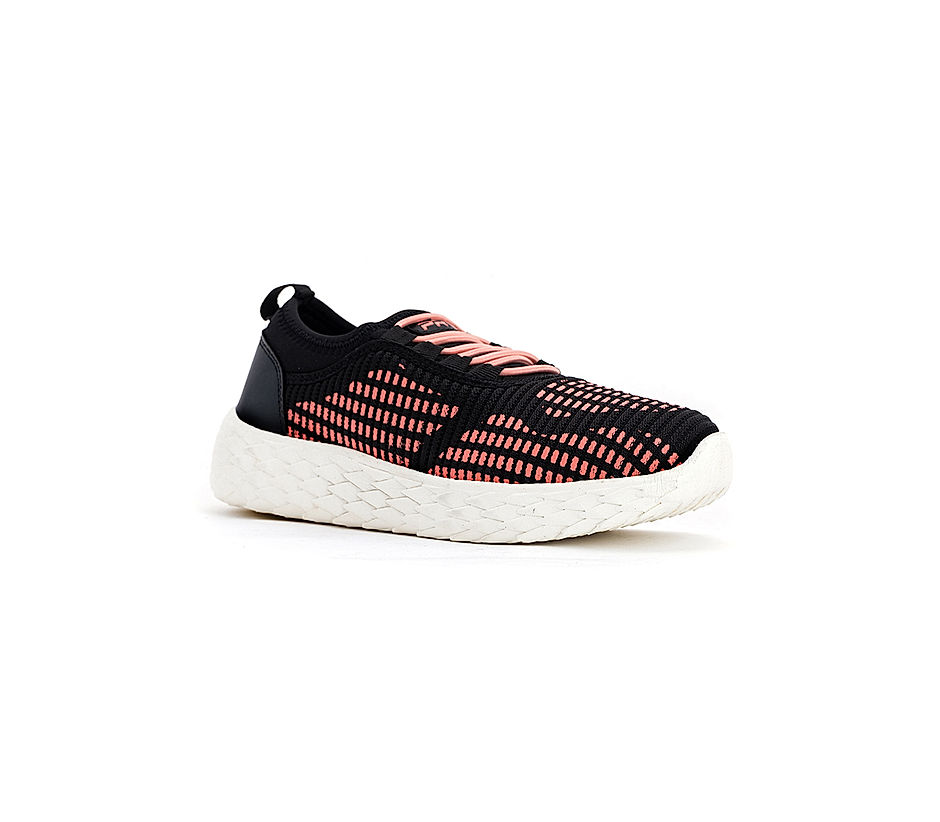 KHADIM Pro Peach Black Running Sports Shoes for Women 3282855