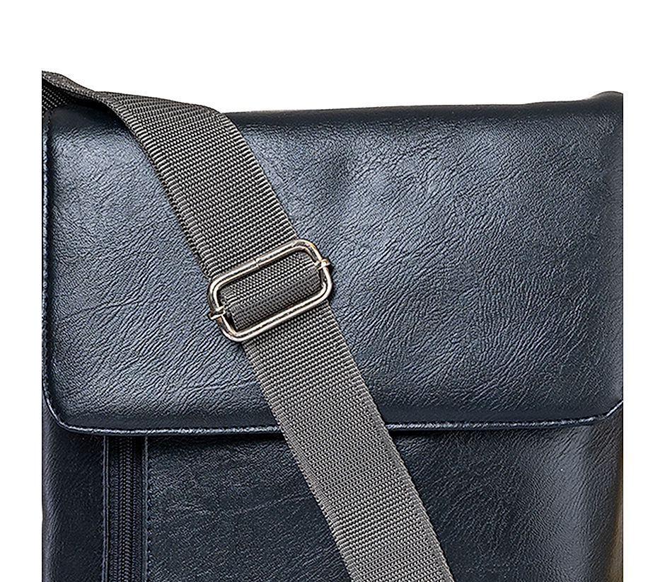 Khadim Men Navy Crossbody Bag