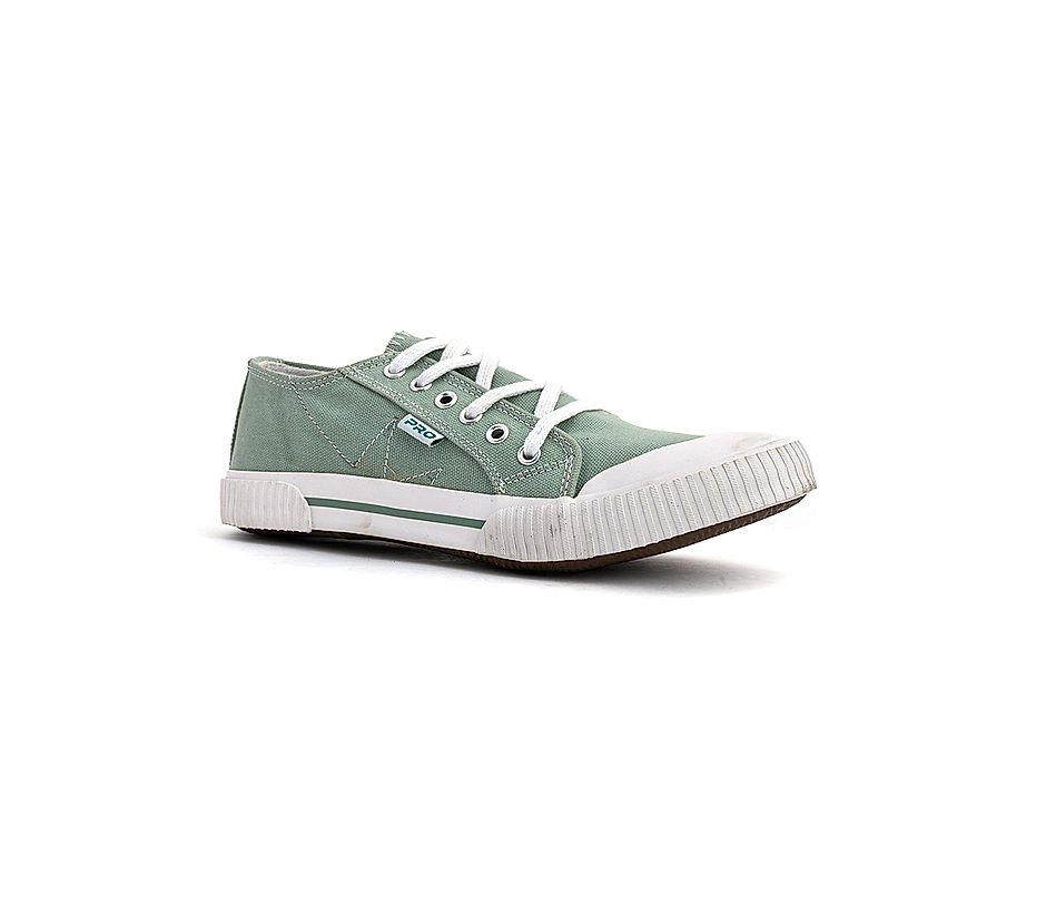Pro Green Plimsoll Casual Canvas Shoe for Women
