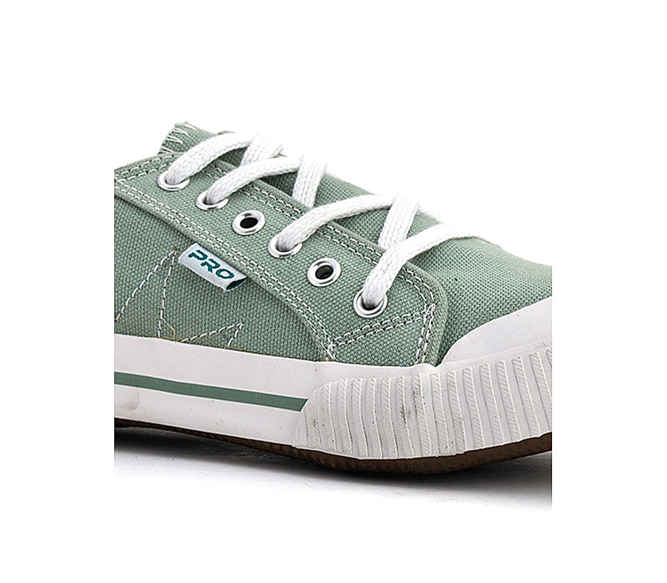 Pro Green Plimsoll Casual Canvas Shoe for Women