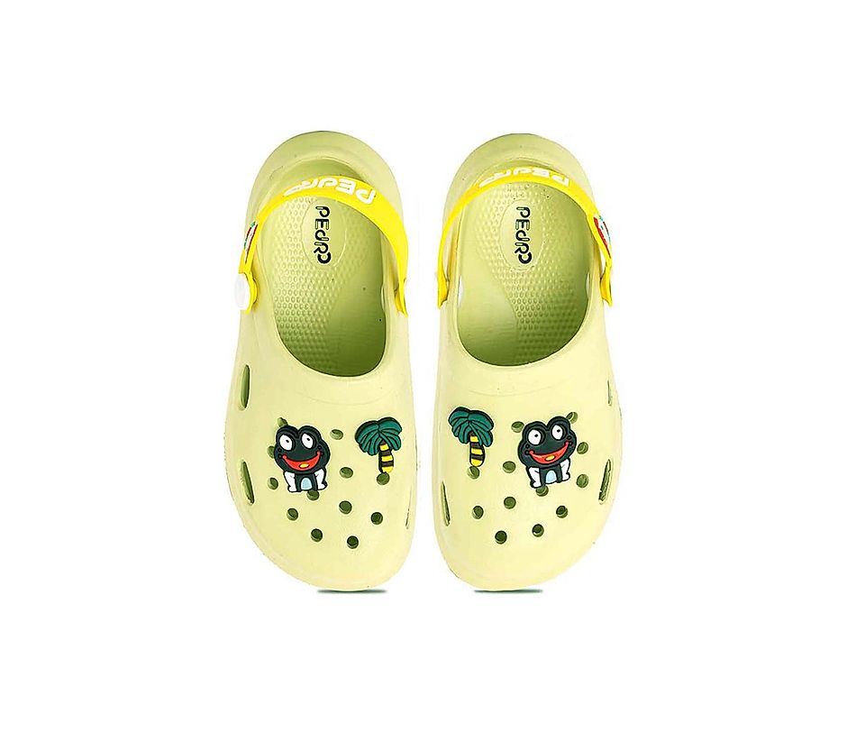 KHADIM Pedro Green Washable Clog Sandal for Boys - 4-7.5 yrs (4132277)