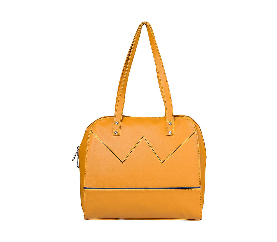 Khadim Women Yellow Handbag