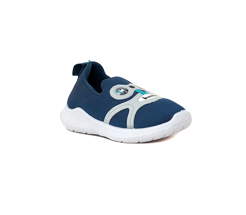 KHADIM Bonito Blue Slip On Sneakers Casual Shoe for Kids 2 4.5 yrs