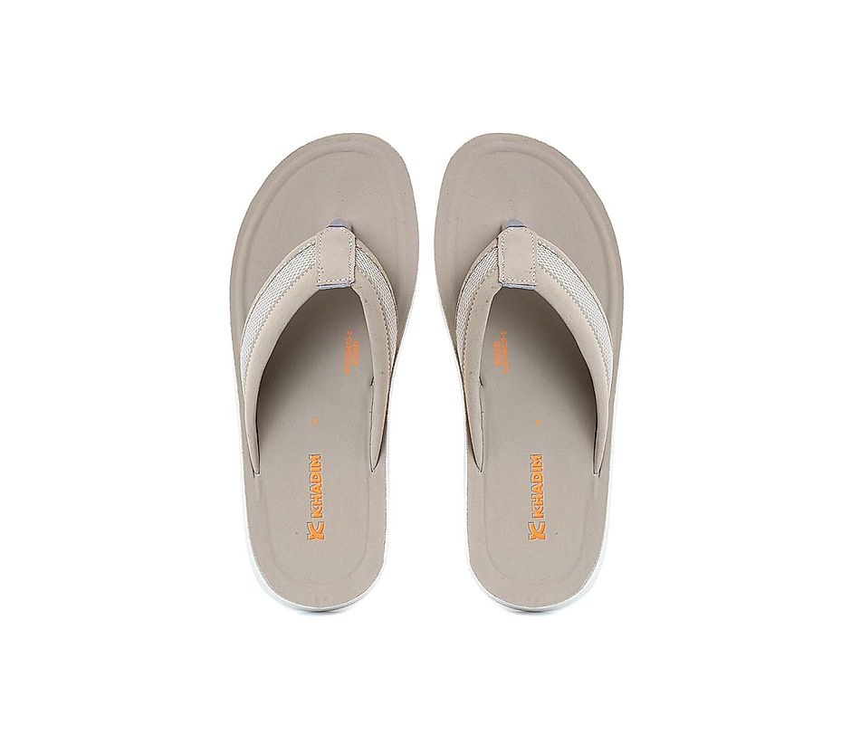 KHADIM Grey Casual Flip Flops for Men (4731592)