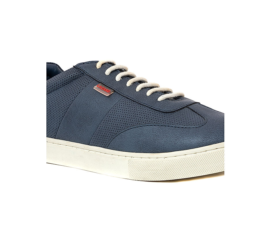 Navy blue casual sneakers hot sale