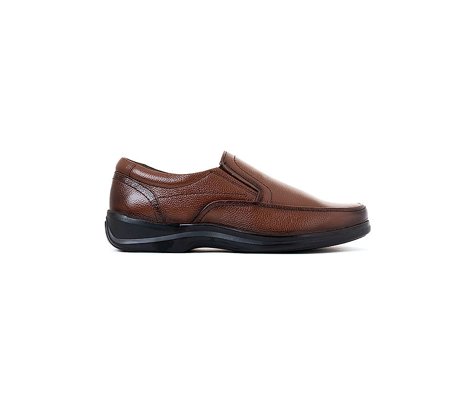 Buy British Walkers Brown Leather Slip On Formal Shoe for Men Online at Khadims 50531150540