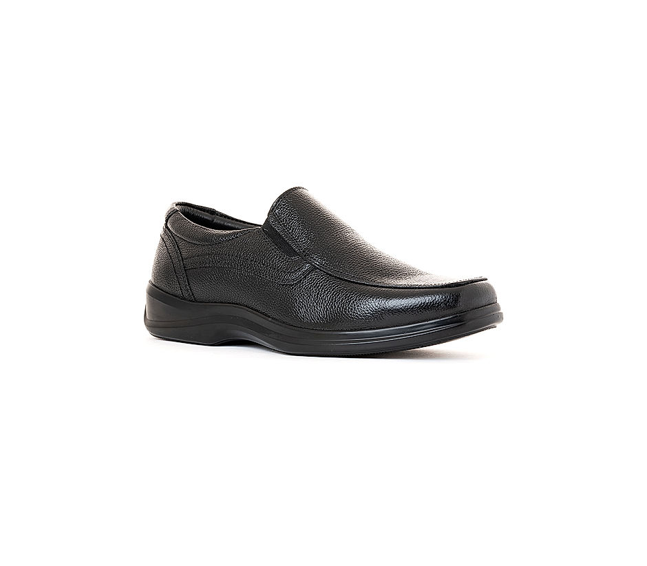 Buy British Walkers Black Leather Slip On Formal Shoe for Men Online at Khadims 50531850561