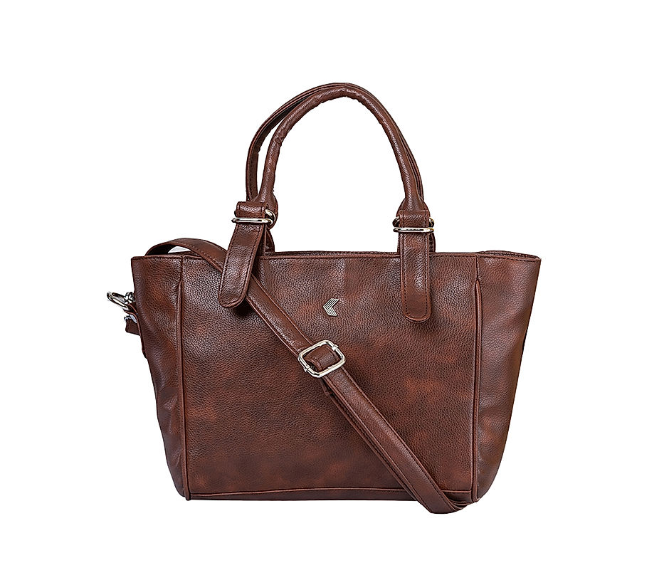 Khadim top Brown Sling Handbag for Women