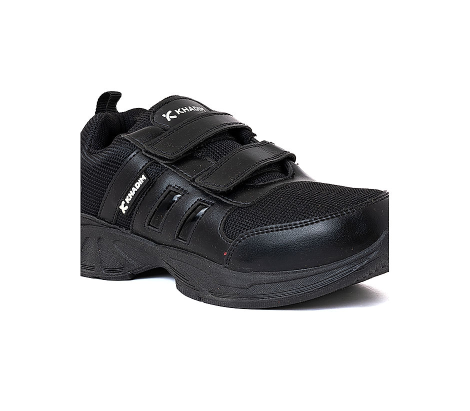 Khadim Black Sneakers School Shoe for Boys 2.5 5.5 yrs