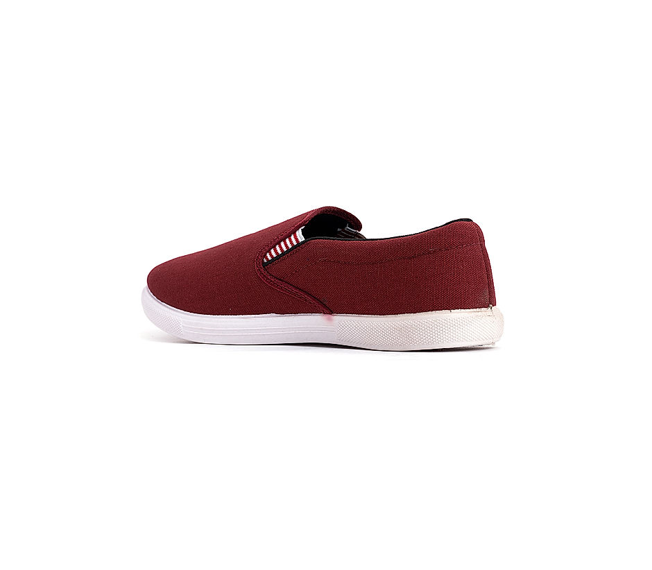 KHADIM Pro Maroon Red Loafer Sneakers Canvas Shoe for Men (5198725)
