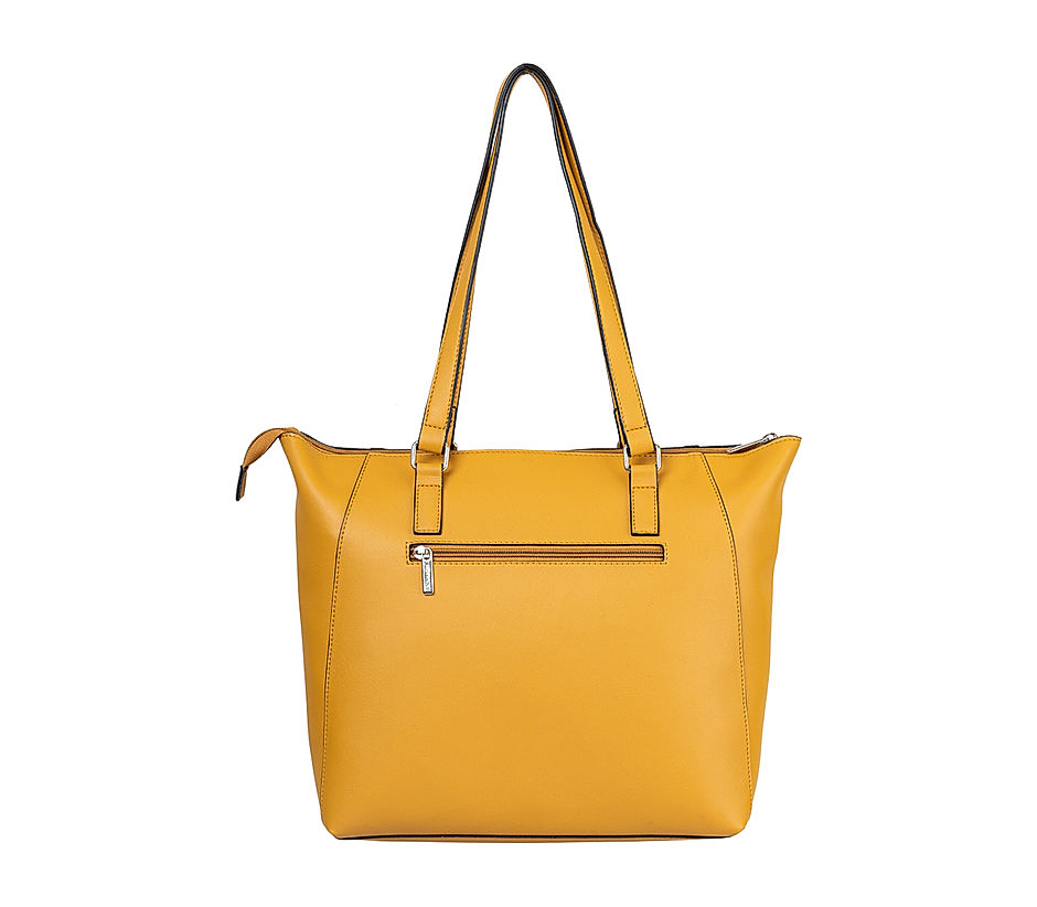 Mustard tote handbag online