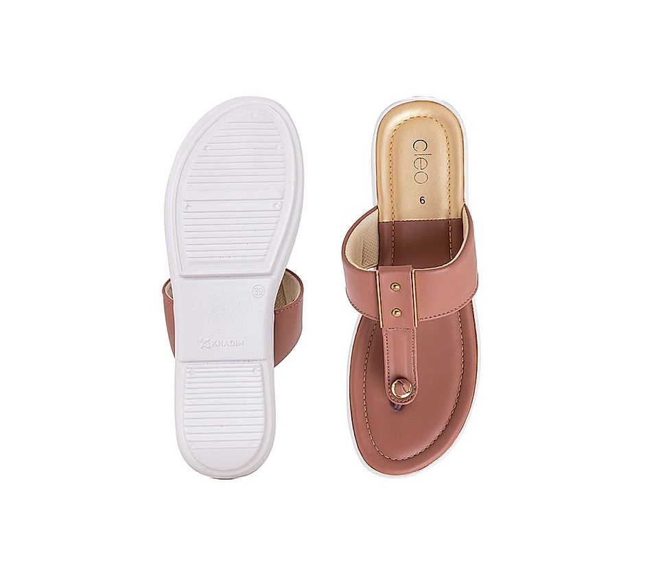 Cleo Brown Casual Flat Slip On for Women