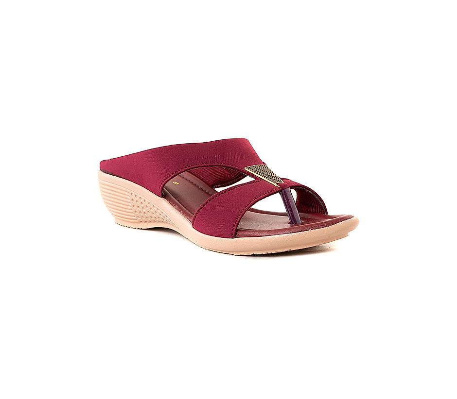 Magenta wedge sandals online