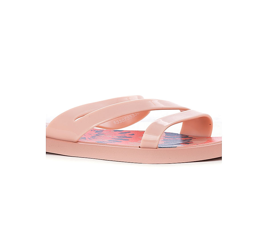 KHADIM Waves Pink Washable Slide Slippers for Women (5330738)