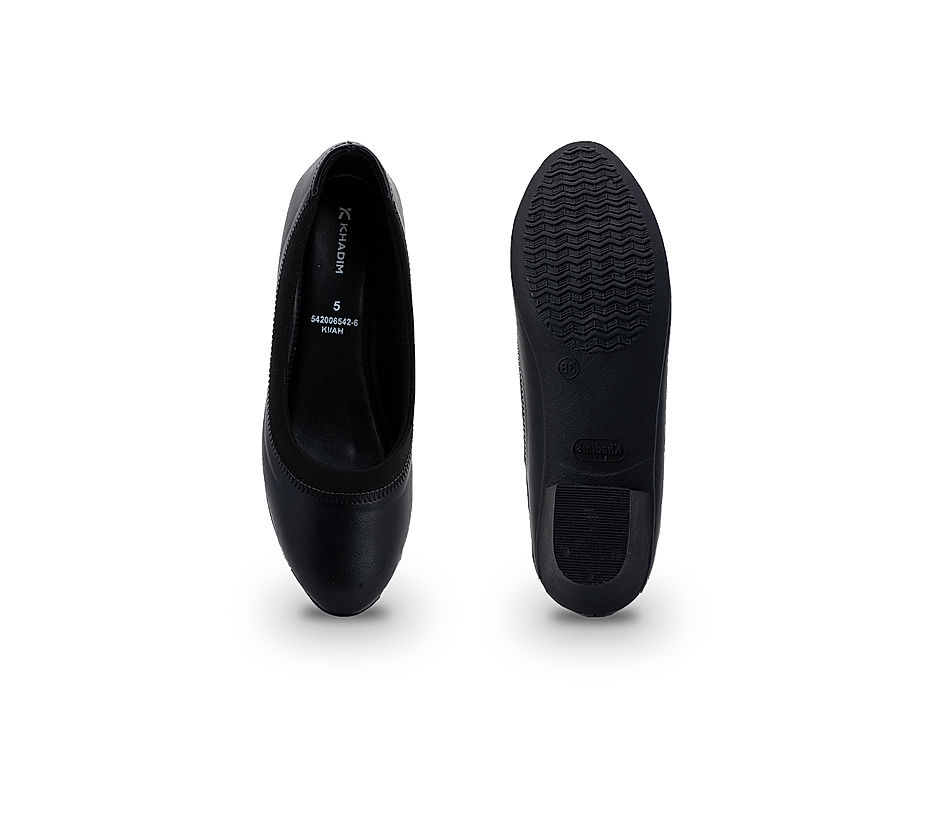 Khadim Black Pump Heels Formal Shoe for Women